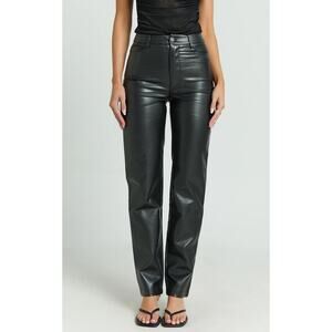 ShowPo Dilyene Faux Leather Black Pants-Size 4